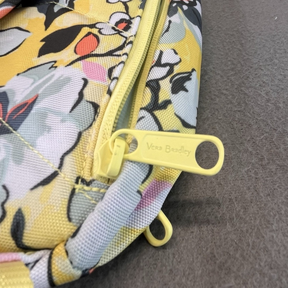 Vera Bradley Reactive Sling Backpack In Sunny Garden Print Yellow Multi VGUC - Picture 13 of 16
